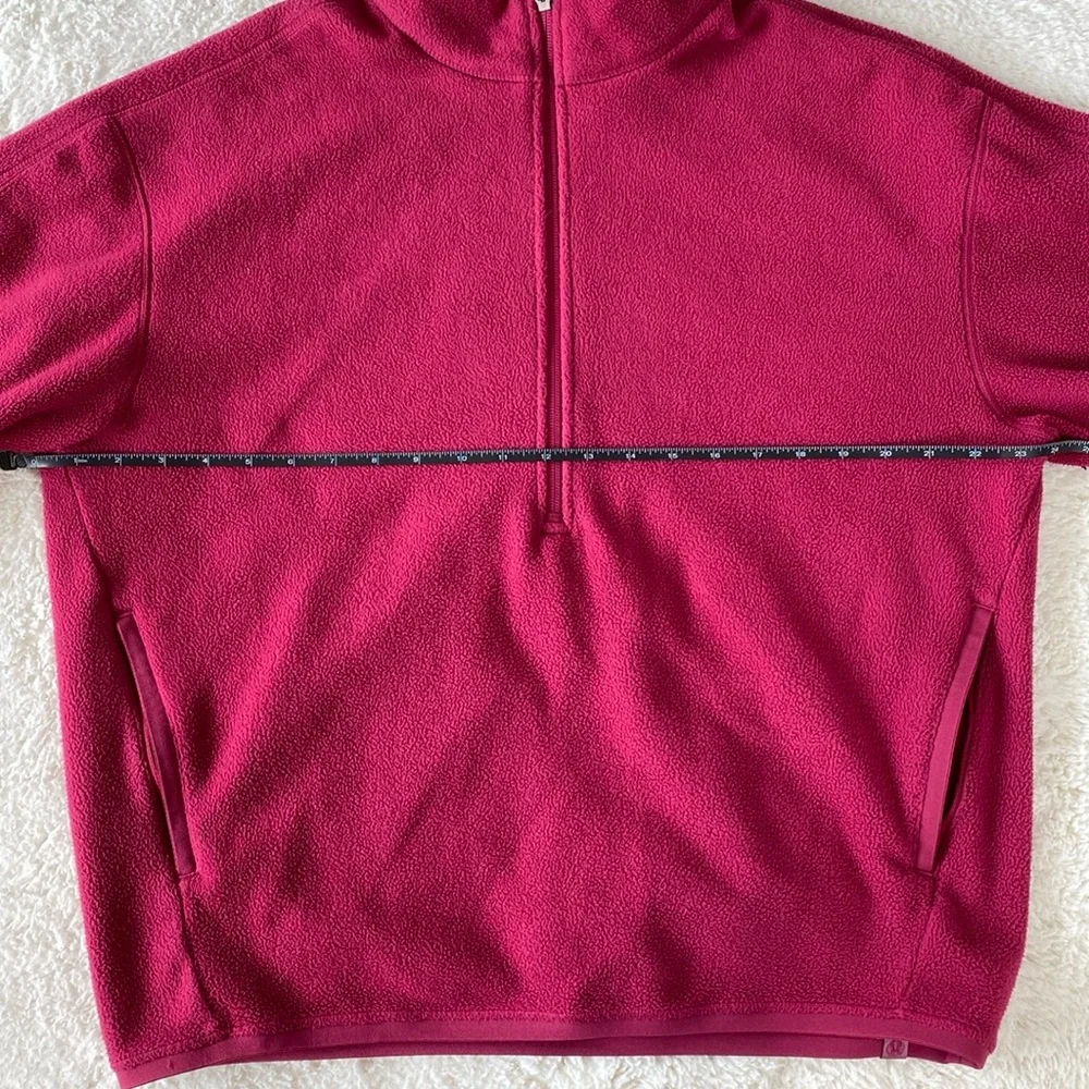 ❤️ Lululemon Oversized-Fit Fleece Half Zip Pomegranate Men’s Size Small - Picture 7 of 15